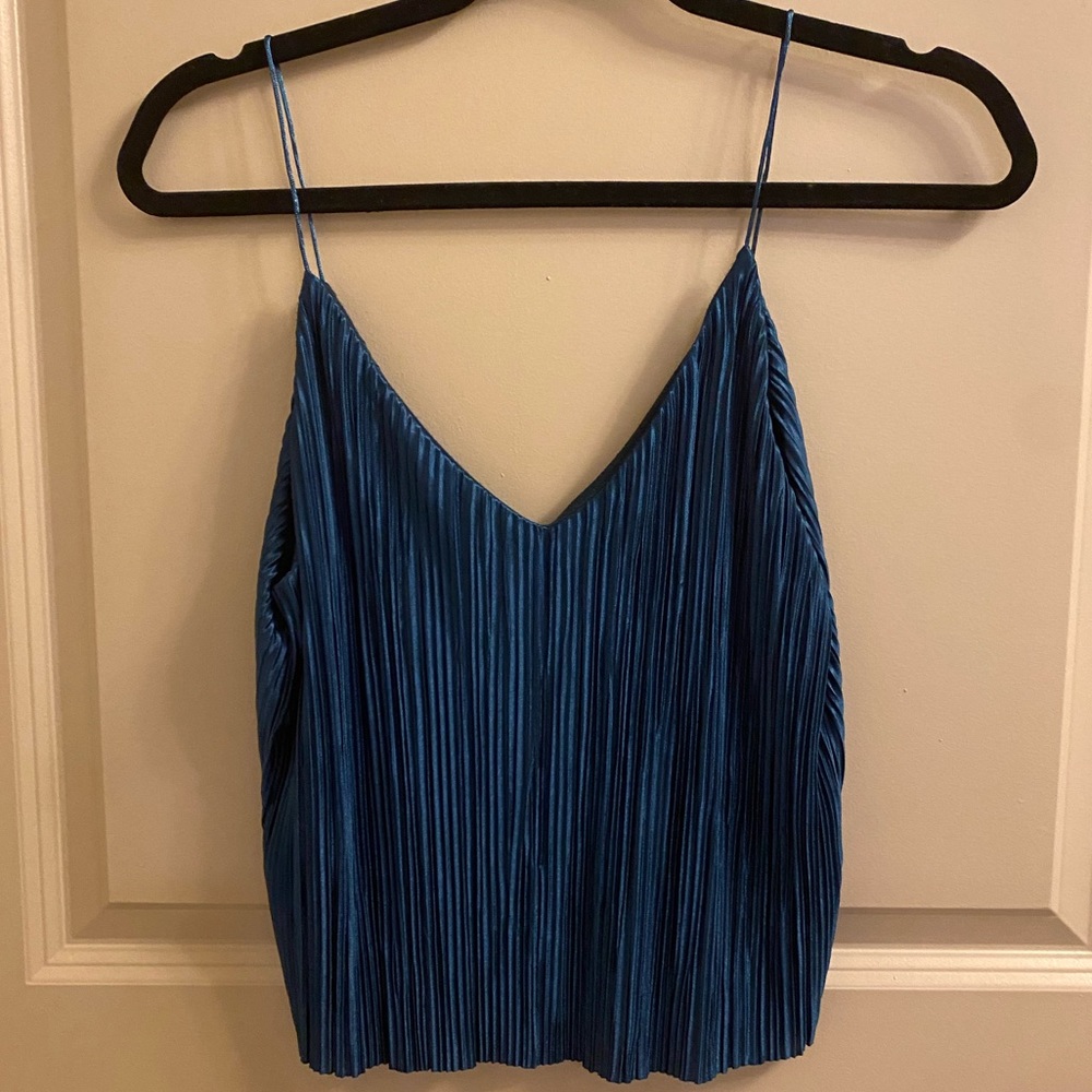 Deep blue crop top